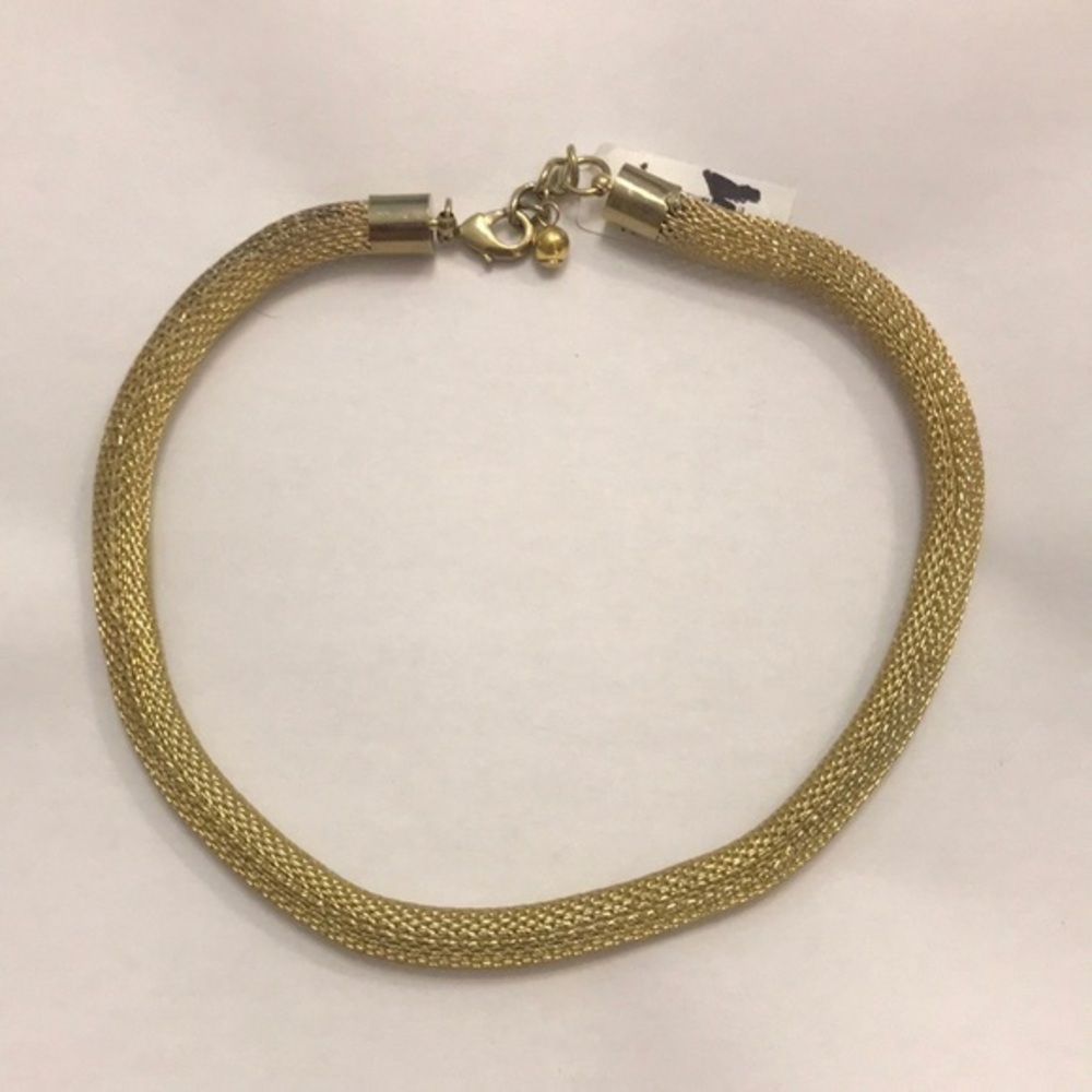NWT gold/ yellow tone mesh choker